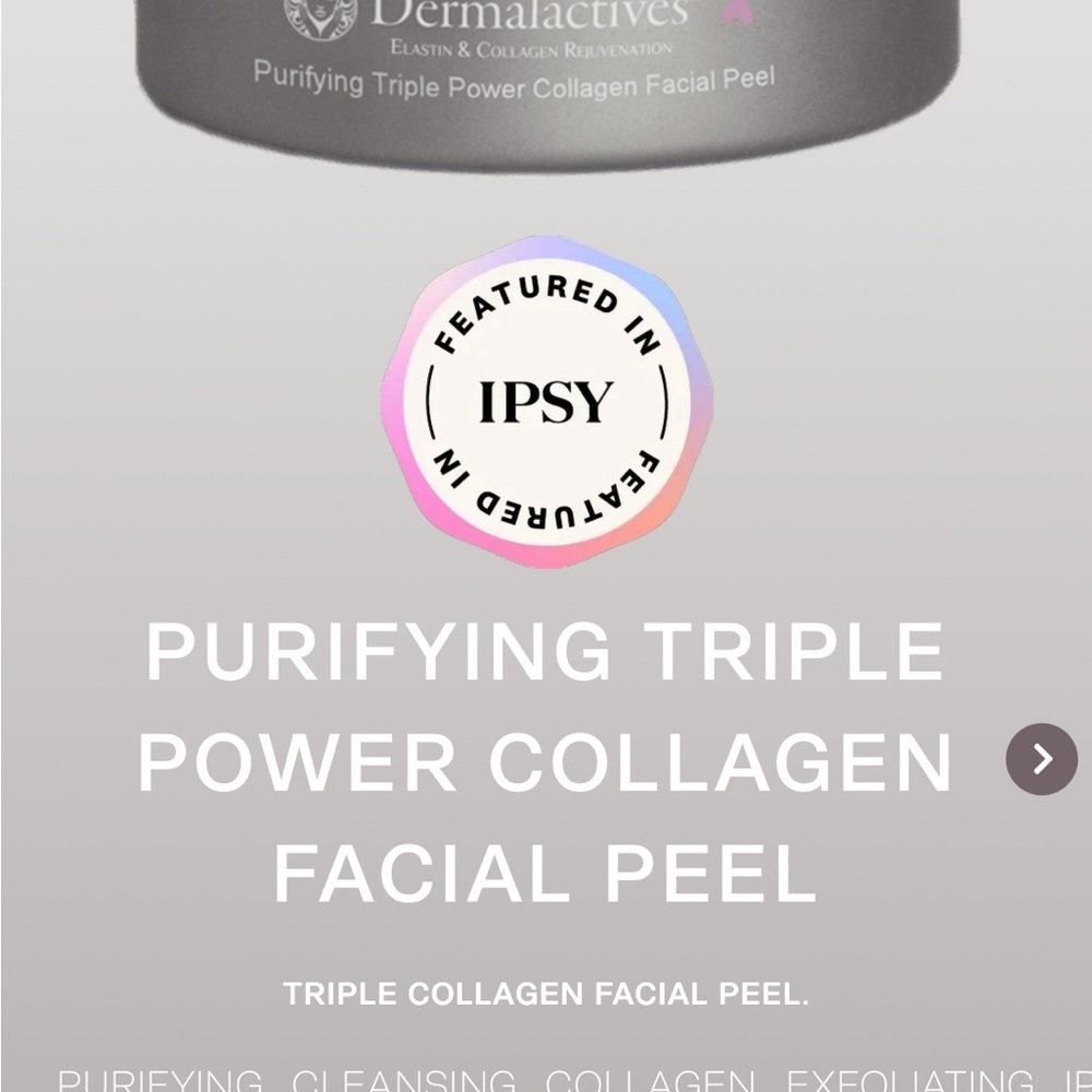 Purifying Triple Power Collagen Facial Peel by DERMALACTIVES